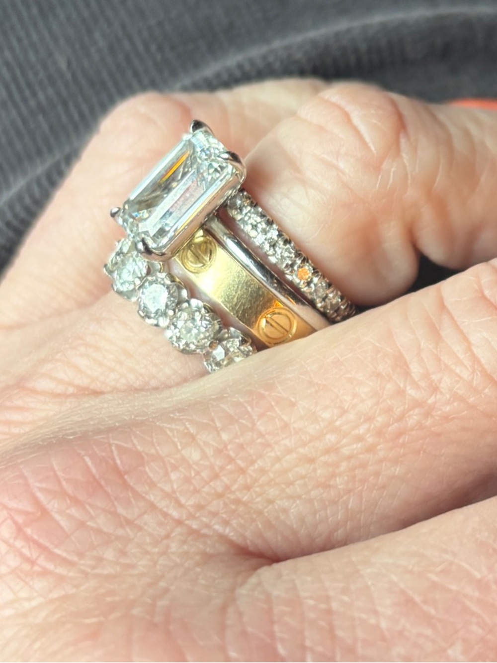 Ring Concierge 4.03 ct Emerald Lab Diamond set in Platinum IGI INCREDIBLE - Picture 15 of 17